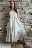 Songbird Bandeau Skirt Dress Stone - /12=